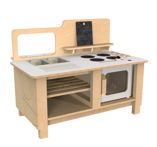 Sticker graphic representing Mud Kitchen